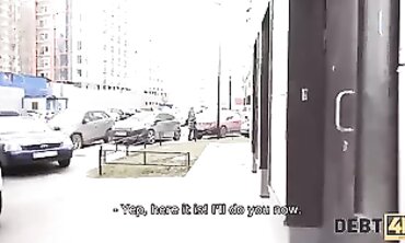 Debt4k. Alice Klay gets plumbed by stranger because she took