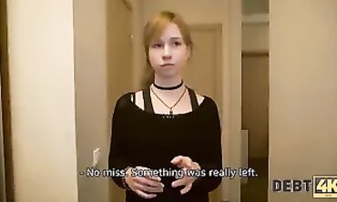 Debt4k. Alice Klay gets plumbed by stranger because she took