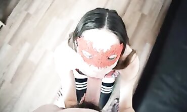 POV: Beauty Takes a Big Cock in Her Mouth and Cooch