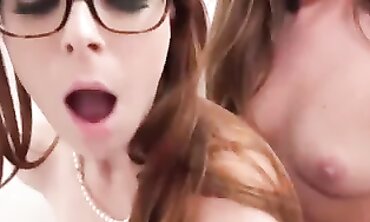 Crimson-Haired Threesome: BBC Gloryhole Anal