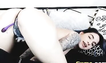 Legit Webcam Slut Drains And Ravages Her Muff