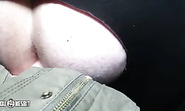 Lia Louise Pegs Through Gloryhole With Sex Toy
