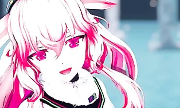 MMD: Busty Anime Girl Gangbanged by Uncle Roger