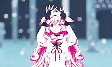 MMD: Busty Anime Girl Gangbanged by Uncle Roger