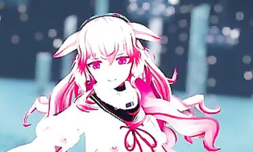 MMD: Busty Anime Girl Gangbanged by Uncle Roger