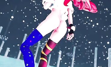 MMD: Busty Anime Girl Gangbanged by Uncle Roger