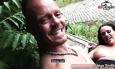 German Guy Picks Up Latina at EroCom Casting