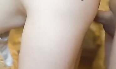 Amateur Step Fantasy: Rough DP Anal & Blowjob with Friend