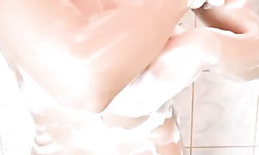NyanSally Gets a Sensual Shower Fisting and Douche