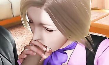 3D Anime: Gonzo's Torrid Day with a Busty Stewardess