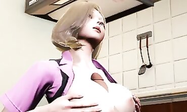 3D Anime: Gonzo's Torrid Day with a Busty Stewardess