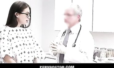 Petite Brunette Maddy May Gets Examined by a Perverted Doctor