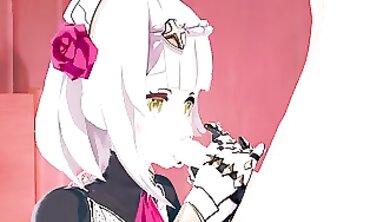 Noelle Genshin Impact 3D Anime Blowjob and Creampie