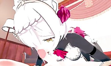 Noelle Genshin Impact 3D Anime Blowjob and Creampie