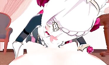 Noelle Genshin Impact 3D Anime Blowjob and Creampie