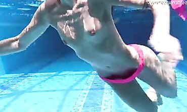 Tiffany Tatum Gets Escorted by the Poolside