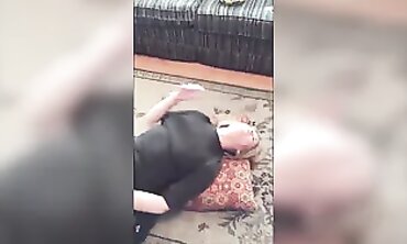 Blonde MILF Mom Cuckolds Husband with Amateur Floor Threesome