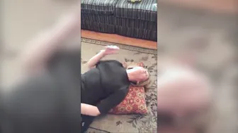 Blonde MILF Mom Cuckolds Husband with Amateur Floor Threesome
