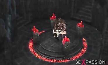 Honey Bae's Rough Ebony Dungeon Fuck