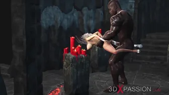 Honey Bae's Rough Ebony Dungeon Fuck