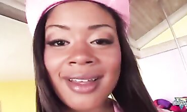 Hot African Nurse Gets Anal Stretching