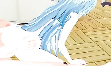 Suzuya KanColle 3D Anime: Busty Babe Blowjob & Creampie
