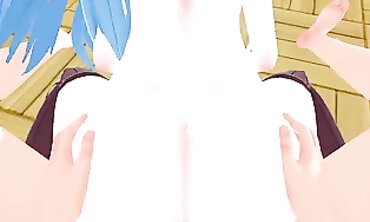 Suzuya KanColle 3D Anime: Busty Babe Blowjob & Creampie