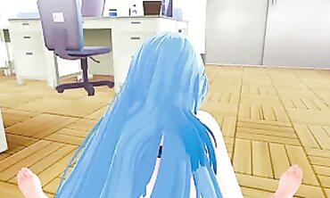 Suzuya KanColle 3D Anime: Busty Babe Blowjob & Creampie