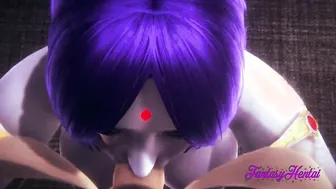 Raven Cosplay in Animated Creampie Hentai