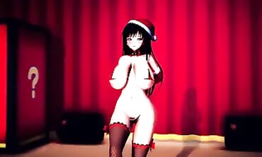 Principal Yui Kotegawa Performs a Naughty MMD Concert