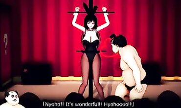 Principal Yui Kotegawa Performs a Naughty MMD Concert