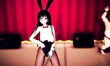 Principal Yui Kotegawa Performs a Naughty MMD Concert
