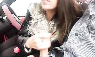 Princess Mona Takes Candy Man's Thick Cock In The Car