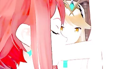 Aegis x You: POV Hentai Blowjob & Cowgirl