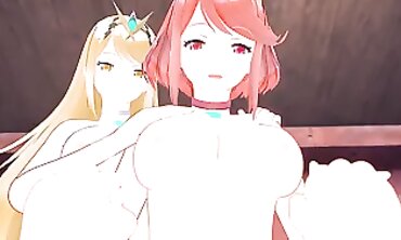 Aegis x You: POV Hentai Blowjob & Cowgirl