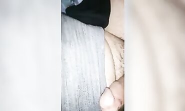 POV African Girlfriend Gives Handjob And Footjob