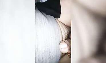 POV African Girlfriend Gives Handjob And Footjob