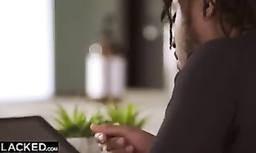 Petite Blonde Roommate Gets Creampied by Big Black Dick