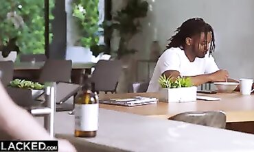 Petite Blonde Roommate Gets Creampied by Big Black Dick