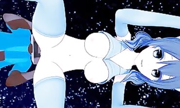 3D Anime Fuckfest with Minecraft Skeleton Mob Talker