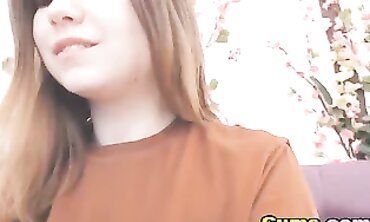 Bombshell Webcam Cutie Gets Wet and Greasy