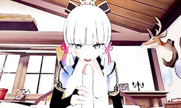 Ayaka Genshin Impact 3D Hentai: Babe Blowjob & Creampie