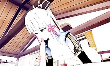 Ayaka Genshin Impact 3D Hentai: Babe Blowjob & Creampie
