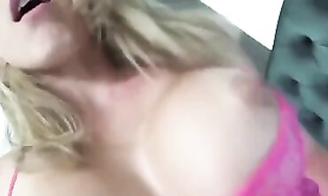 Cory Chase: Sloppy Platinum-Blonde MILF POV Creampie