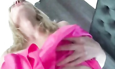 Cory Chase: Sloppy Platinum-Blonde MILF POV Creampie