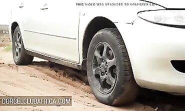 Busty African Beauty Pays Her Mechanic With A Wild Orgy