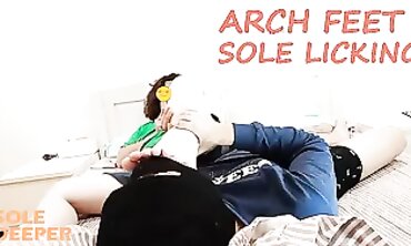 POV Asian Milf High Bend Foot Licking