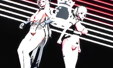 MMD Azulane League - Sexual Roleplay with Sailor Fuku Cosplayer