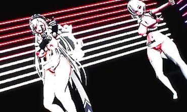 MMD Azulane League - Sexual Roleplay with Sailor Fuku Cosplayer