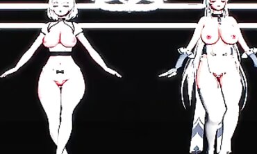 MMD Azulane League - Sexual Roleplay with Sailor Fuku Cosplayer